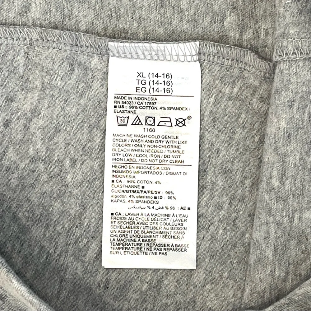 Old Navy Girls XL 14-16 Basic Crop Leggings Heather Gray